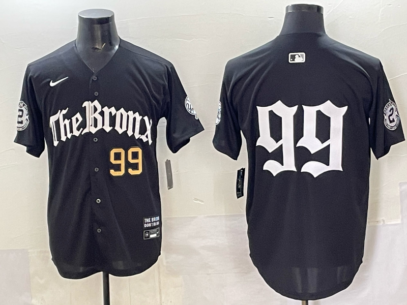 Men New York Yankees #99 Judge black MLB 2025 Nike jersey 020->new york yankees->MLB Jersey